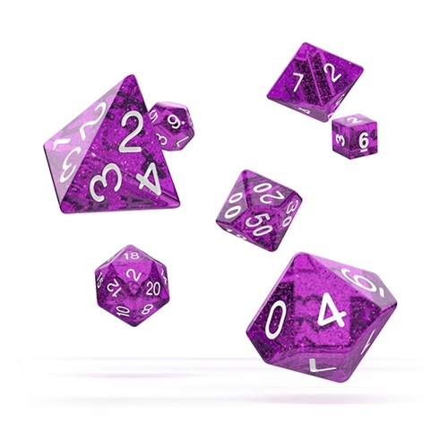 Speckled Purple - Polyhedral Rollespils Terning Sæt - Oakie Doakie Dice 